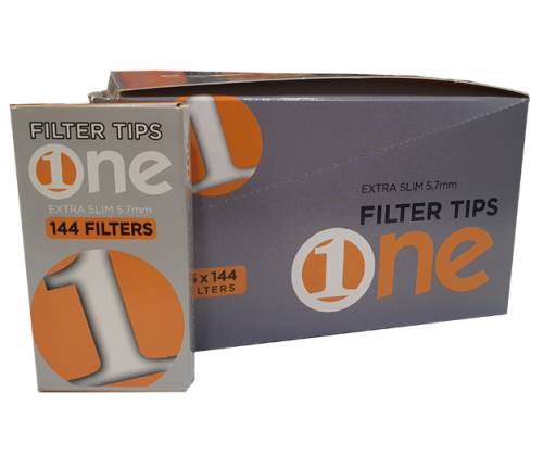 One Φιλτράκια Extra Slim 5.7mm 144φ. - 16τεμ. - Τιμή: 10,50€