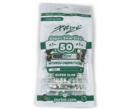 Φίλτρο Purize Super Slim 50 Ενεργού Ανθρακα 5.0mm - Ασπρo - Τιμή: 9,50€