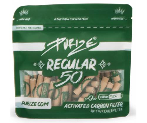 Filter Purize Regular 50 Activated Carbon 9mm - Brown - Price: 10,90€