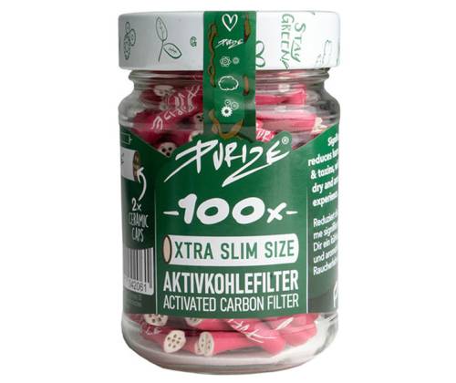 Filter Purize Extra Slim 100 Activated Carbon 5.9mm - Pink - Price: 16,90€