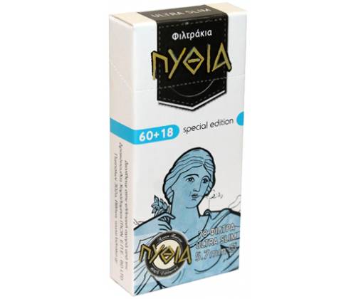 ΠΥΘΙΑ Φιλτράκια Ultra Slim 60+18 - 30τεμ. - Τιμή: 7,90€