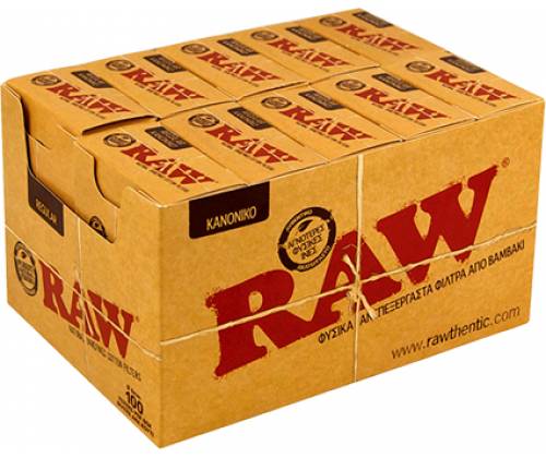 RAW Φιλτράκια σε Κουτί - Regular 10τεμ. - Τιμή: 7,10€