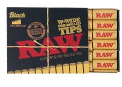 RAW Pre-Rolled Tips Τζιβάνα Black Regular- Προτυλιγμένη
