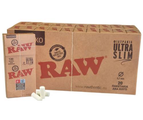 RAW Φιλτράκια 120φ. - Ultra Slim - Τιμή: 0,59€