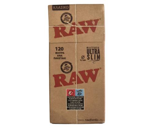 RAW Φιλτράκια 120φ. - Ultra Slim - Τιμή: 0,59€