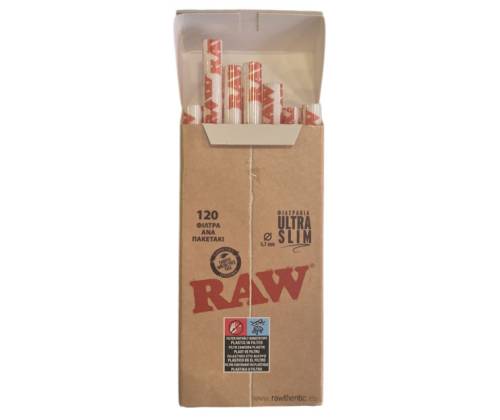 RAW Φιλτράκια 120φ. - Ultra Slim - Τιμή: 0,59€