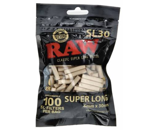 RAW Φιλτρoτζιβάνα Super Long - Ακατέργαστη Slim SL30 - Τιμή: 0,85€