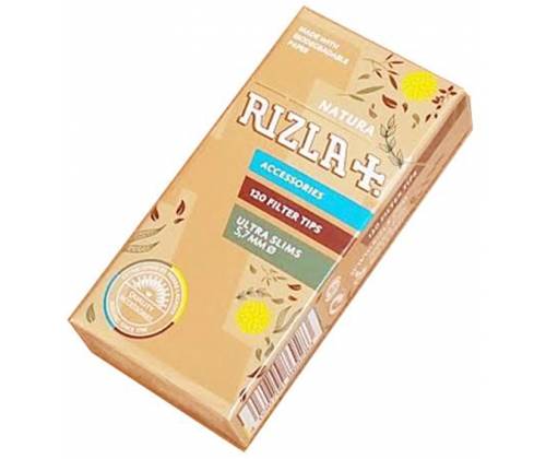 Rizla Natura Φιλτράκια - Ακατέργαστο - Ultra Slim - Τιμή: 0,60€