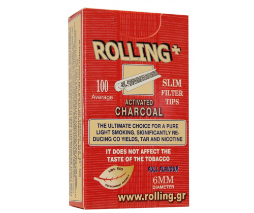 Rolling Φιλτράκια - Άνθρακας - Slim - Τιμή: 1,00€