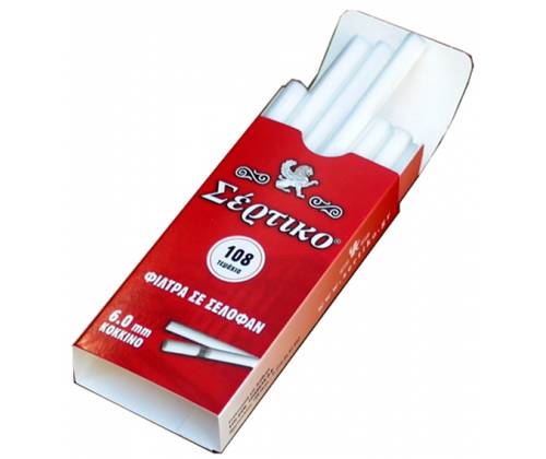 Sertiko Filters Tips Red - Slim -  Price: 0,48€