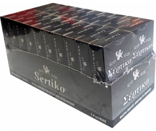 Sertiko Filters Tips - Carbon - Ultra Slim - 20 pcs. -  Price: 12,20€