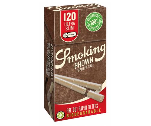 Smoking Φιλτράκια Ακατέργαστο Ultra Slim 5.7mm 120φ. - 20τεμ. - Τιμή: 12,90€