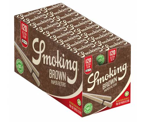 Smoking Φιλτράκια Ακατέργαστο Ultra Slim 5.7mm 120φ. - 20τεμ. - Τιμή: 12,90€