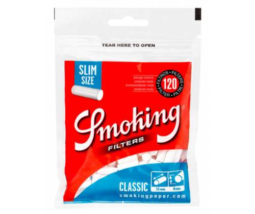 Smoking Φιλτράκια Slim 6mm 120φ - Τιμή: 0,70€