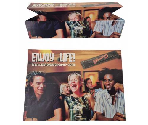 Smoking Paper Tray Stand Card Postal - Enjoy Life Design -  Price: 0,35€
