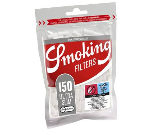 Smoking Φιλτράκια Extra Slim 5.3mm 150φ. - Τιμή: 0,75€