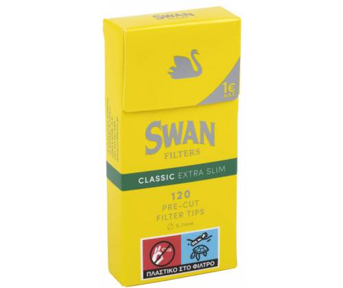 SWAN Φιλτράκια Κίτρινο - Extra Slim - Τιμή: 0,52€