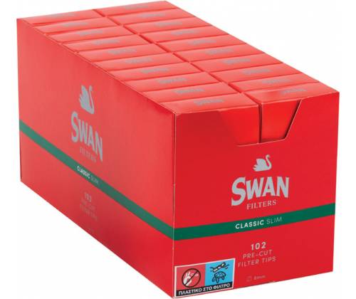 SWAN Φιλτράκια Κόκκινο - Slim 20τεμ. - Τιμή: 10,20€