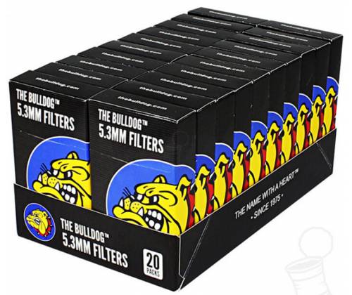 The Bulldog Φιλτράκια σε κουτί Μαύρο - Ultra Slim 5.3mm 20τεμ. -  Price: 30,00€