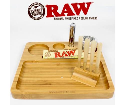 Raw Bamboo Rolling Tray - Ξύλινος Δίσκος (22x21cm) - Τιμή: 36,50€
