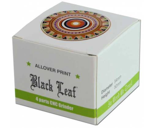 Black Leaf Grinder Aluminum «Totem» 54mm - 4 Parts -  Price: 18,50€