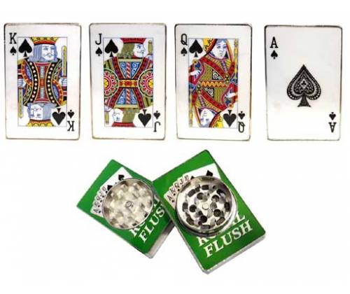 Poker Grinder 40mm - 2 parts (metal) -  Price: 5,30€