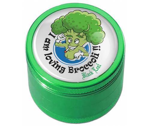 Grinder 50mm Aluminum Broccoli Pattern - 4 Parts -  Price: 17,50€