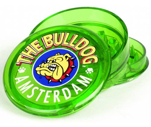 The Bulldog Amsterdam Grinder Διάφανο Πλαστικό Πράσινο 60mm - 3 Parts - Τιμή: 5,00€