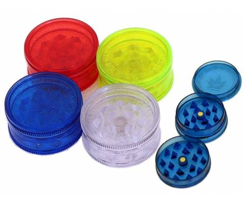 Buddies Grinder Plastic with screen - 3 Parts -  Price: 2,00€