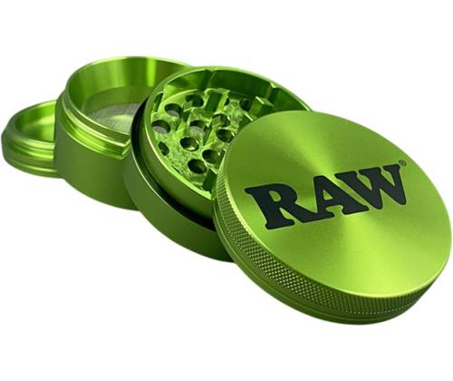 RAW Grinder Τρίφτης Αλουμινίου Πράσινο 56mm - 4 Parts - Τιμή: 20,00€