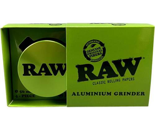 RAW Grinder Τρίφτης Αλουμινίου Πράσινο 56mm - 4 Parts - Τιμή: 20,00€