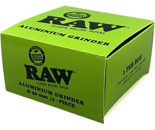 RAW Grinder Τρίφτης Αλουμινίου Πράσινο 56mm - 4 Parts - Τιμή: 20,00€