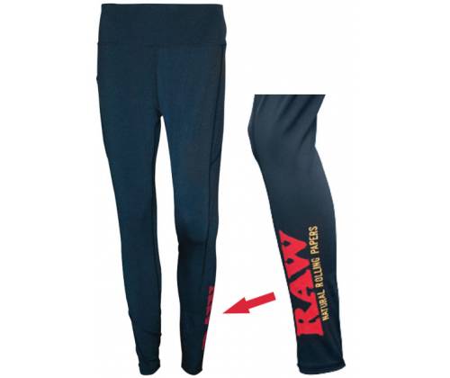 RAW High Waisted Leggings - Ελαστικό Κολάν Μαύρο - Τιμή: 39,90€