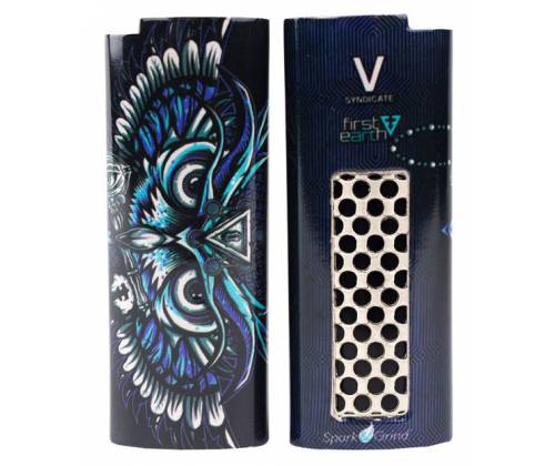 V-Syndicate Grinder - Θήκη για Αναπτήρα Bic Μεγάλο | Spark & Grind Σχέδιο Owl - Τιμή: 11,90€