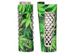 V-Syndicate Grinder - Θήκη για Αναπτήρα Clipper Μεγάλο | Spark & Grind Σχέδιο 420 Green