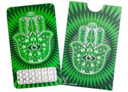 V-syndicate Credit Card Grinder Hamsa Design Green