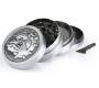 The Bulldog Amsterdam Grinder Metallic Silver 50mm - 4 Parts NEW DESIGN -  Price: 20,00€