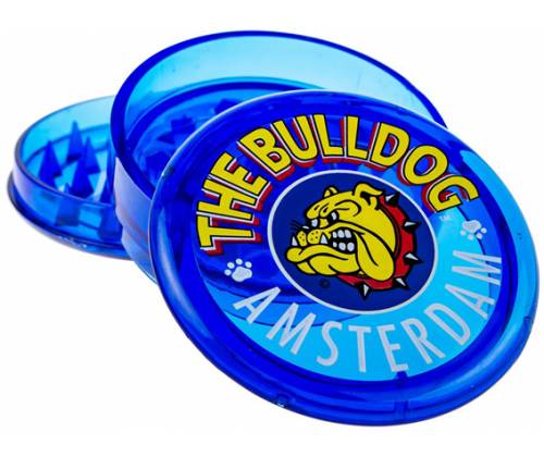 The Bulldog Amsterdam Grinder Διάφανο Πλαστικό Μπλε 60mm - 3 Parts - Τιμή: 5,00€