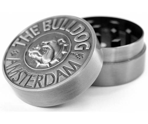 The Bulldog Amsterdam Grinder Μεταλλικό Ασημί 40mm - 2 Parts - Τιμή: 10,00€