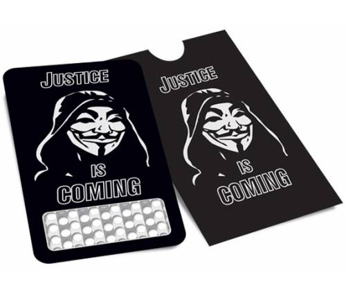 V-syndicate Credit Card Grinder Σχέδιο Anonymous - Τιμή: 4,60€