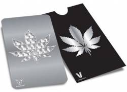 V-syndicate Credit Card Grinder Leaf Design