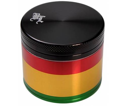 Black Leaf Grinder Rasta 49mm Aluminum - 4 Parts -  Price: 15,50€