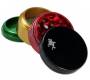 Black Leaf Grinder Rasta 49mm Aluminum - 4 Parts -  Price: 15,50€