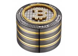 Grinder Τρίφτης Bling Bitcoin 50mm Aluminium - 4 Parts