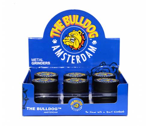 The Bulldog Amsterdam Grinder Μεταλλικό Μαύρο - 3 Parts - Τιμή: 12,00€