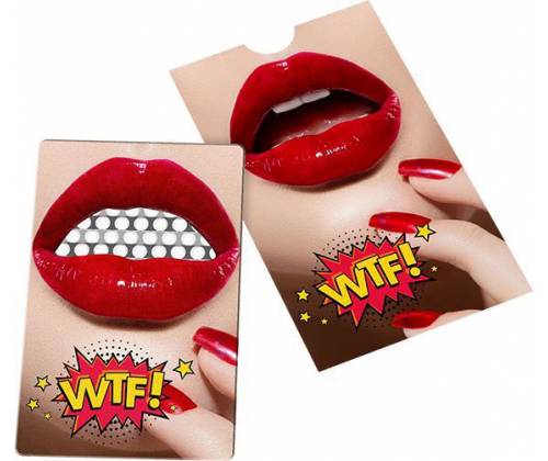 V-syndicate Credit Card Grinder Lips Design -  Price: 5,40€