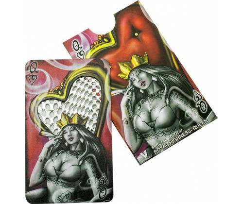 V-syndicate Credit Card Grinder Royal Highness Queen Design -  Price: 6,40€