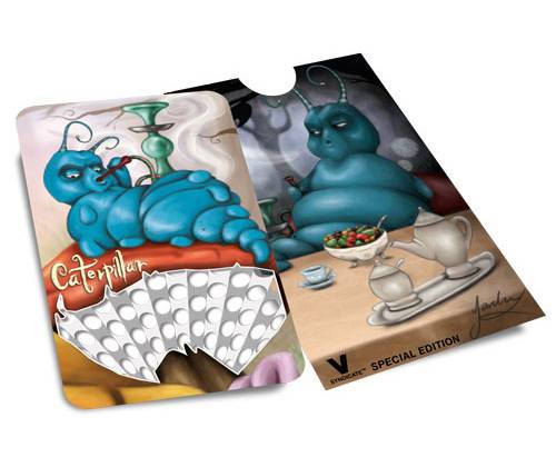 V-syndicate Credit Card Grinder Αλουμινίου Σχέδιο Alice in Grinderland Collection - Συλλογή 6 τεμ. - Τιμή: 24,50€