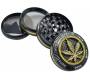 Grinder Bling Leaf 50mm Aluminum - 4 Parts - Price: 19,90€