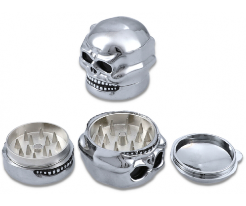 Grinder Metal Tobacco Grinder MD Skull 48mm - 3 Parts -  Price: 5,80€